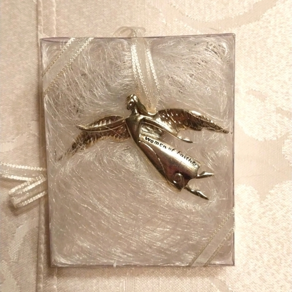 Serenity Angel Brooch Ornament Season Cannon Falls "Women of Faith" Vintage Rare